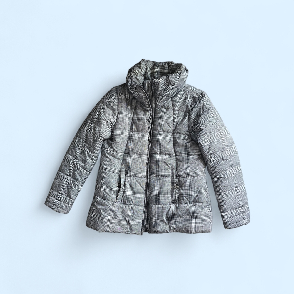 Weatherproof Women's Checkered Puffer Jacket